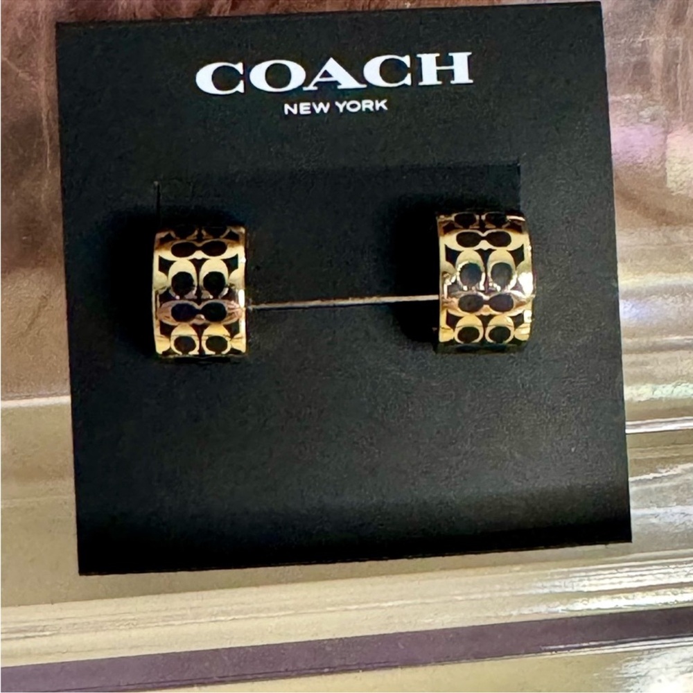 COACH Authentic Cuff Hoop Earrings